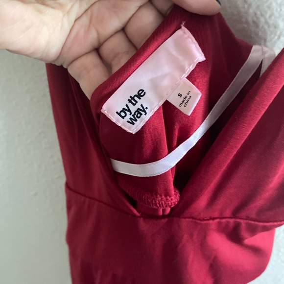 REVOLVE by the way red halter straps jumpsuit - Picture 4 of 5